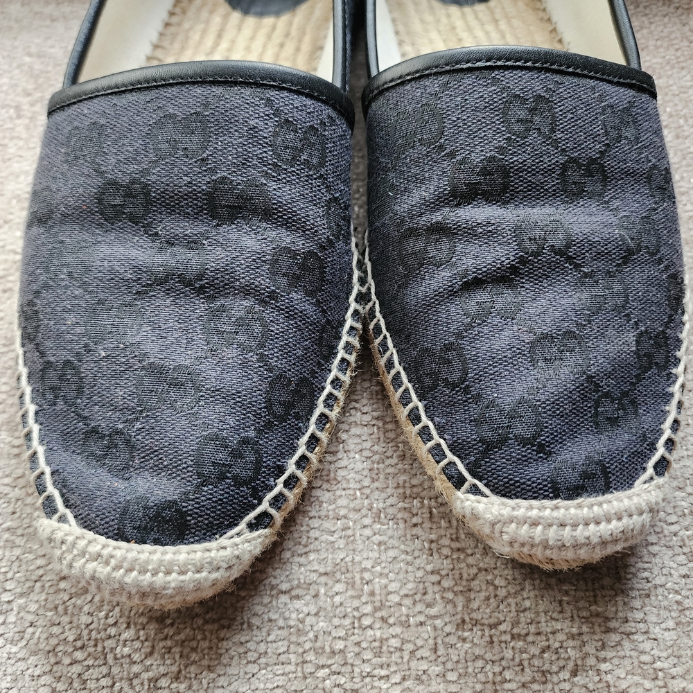 Gucci Black Monogram Espadrilles Shoes - image 2